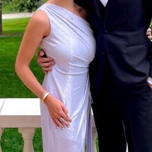 Elegant Aidan Mattox Purple Evening Gown